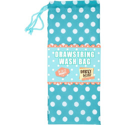 Dirty Works Drawstring Wash Bag Γυναικείο Νεσεσέρ Αδιάβροχο Φούξια