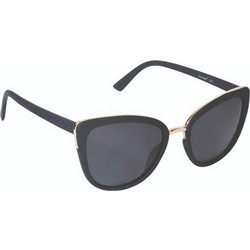 EyeLead L678 Γυναικεία Γυαλιά Ηλίου Πεταλούδα Κοκάλινα Μαύρα με Μαύρο Polarized Φακό