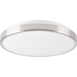 ΠΛΑΦΟΝΙΕΡΑ ΟΡΟΦΗΣ LED 15W 4000K (ΦΩΣ ΗΜΕΡΑΣ) 1600Lm Φ300x70mm ΣΤΡΟΓΓΥΛΗ ΝΙΚΕΛ ΣΤΕΦΑΝΙ IP20 KERN 5901508314888