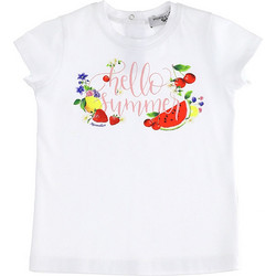 Monnalisa Παιδικό T-Shirt Κοντομάνικο Λευκό 395622P5-5054-0099