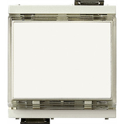 Μπουτόν Επιγραφής 1P NO 10A 12-24V Λευκό Idea