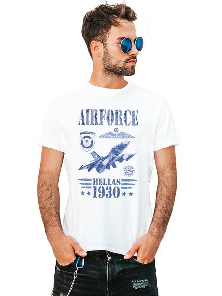 Ανδρικό T-Shirt με σχέδιο Πολεμική Αεροπορία - 9262