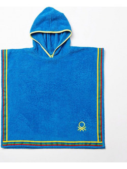 Benetton Kids Παιδικό Πόντσο Θαλάσσης Μπλε 85x85cm 20.21.0588
