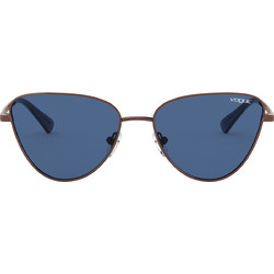 Vogue VO4145SB 5074/20 Γυναικεία Γυαλιά Ηλίου Πεταλούδα Μεταλλικά Χρυσά με Μπλε Polarized Φακό