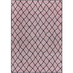 Ezzo Weave Χαλί Ορθογώνιο Κιλίμι Καλοκαιρινό Βαμβακερό 160x230cm 4201 Pink