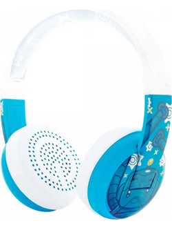 onanoff BuddyPhones Wave Robot Ασύρματα Bluetooth Παιδικά Ακουστικά On Ear Μπλε