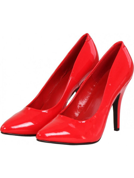 Soiemio Γόβες Κόκκινες Red Vinyl Heels