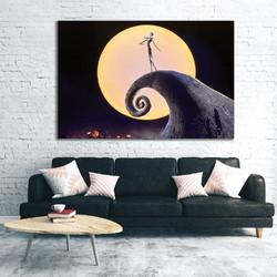 Πίνακας σε καμβά - Ταινίες - Nightmare Before Christmas - 45 x 30 εκ