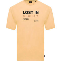 Graphic Print T-Shirt DOUBLE TS-197 Ώχρα