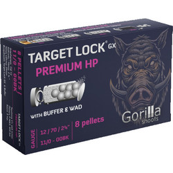 Gorilla Premium Hp With Buffer & Wad Φυσίγγια Δράμια 12Cal 70mm 8βολα 5τμχ