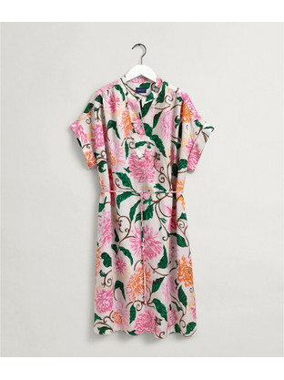 Gant Dahlia Midi Καλοκαιρινό Καθημερινό Φόρεμα Floral Πολύχρωμο 4503177-113
