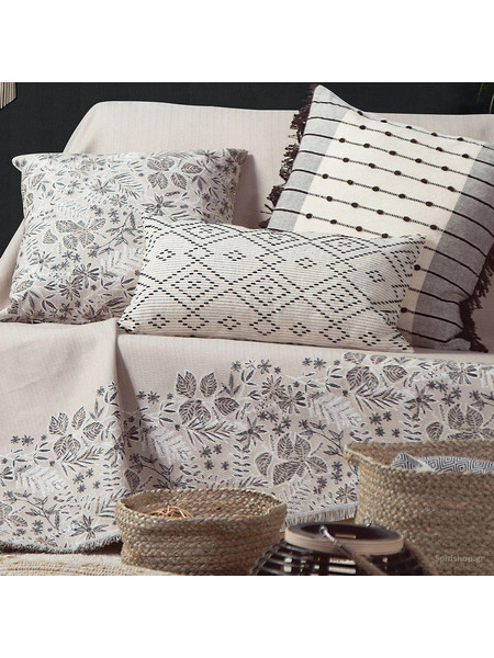 Ριχτάρι 170x300 cm Elvira Black-Mocca Nef Nef