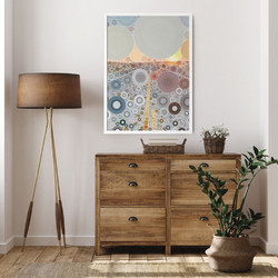 ΑΦΙΣΑ WALL-DESIGN CIRCULAR PERSPECTIVE 49507 (PVC/PLEXIGLASS ΑΣΠΡΗ ΚΟΡΝΙΖΑ) 50x70cm