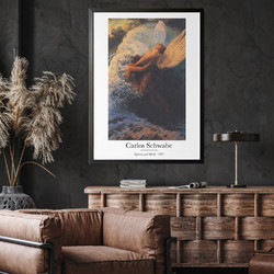 ΑΦΙΣΑ WALL-DESIGN SPLEEN ET IDEAL-CARLOS SCHWABE 49514 (PVC/PLEXIGLASS ΜΑΥΡΗ ΚΟΡΝΙΖΑ) 40x60cm