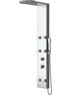 Στήλη Υδρομασάζ Thalia P5046 134x20cm Chrome Praxis ABS