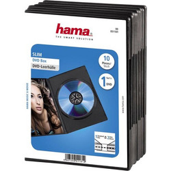 HAMA DVD Box για 1 Δίσκο σε Μαύρο Χρώμα 10τμχ