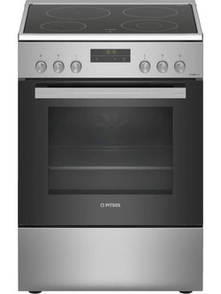 Pitsos PHNA39250 Κουζίνα Ηλεκτρική 66lt με Κεραμικές Εστίες 60cm