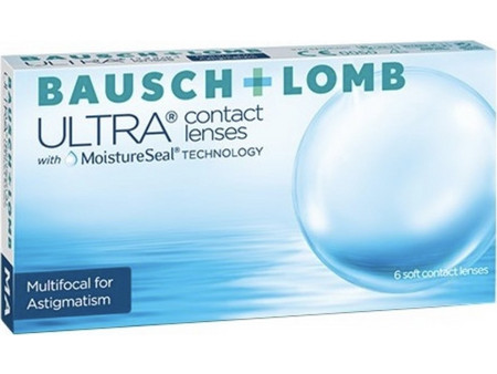Bausch & Lomb Ultra Multifocal Μηνιαίοι Φακοί Επαφής Αστιγματικοί 6τμχ