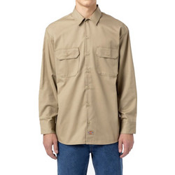 Dickies Ανδρικό Πουκάμισο Βαμβακερό Μακρυμάνικο Φαρδιά Γραμμή Overshirt Χακί DK0A4Y26-KHK