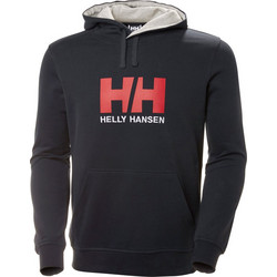 Helly Hansen Logo Hoodie Ανδρικό Αθλητικό Φούτερ με Κουκούλα Μπλε 33977-597