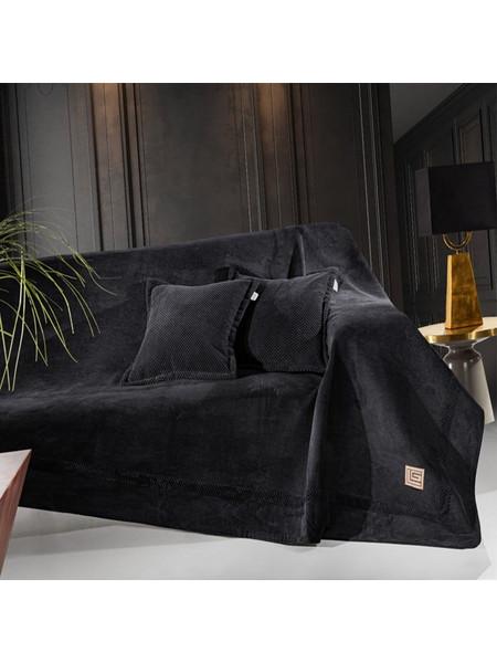 Guy Laroche Ριχτάρι Τριθέσιου Καναπέ 170x300 Rubicon Black