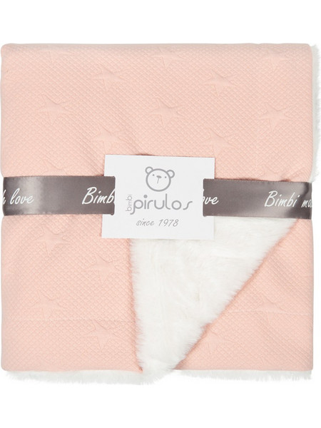 BimbiDreams Bimbi Pirulos New Stars Κουβέρτα Αγκαλιάς Βελουτέ 80x100 Σομόν