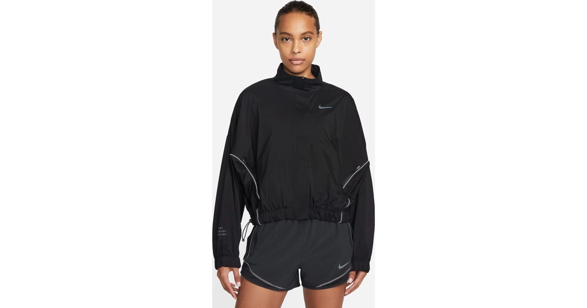 Nike Sportswear Therma-FIT Γυναικείο Μπουφάν Χειμωνιάτικο Puffer Κοντό  Ανθρακί DH4079-010