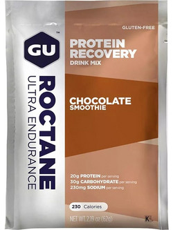 GU Roctane Recovery Drink Mix Chocolate Smoothie Πρωτεΐνη Ορού Γάλακτος Όγκου Χωρίς Γλουτένη 62gr