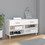 vidaXL Παπουτσοθήκη Ξύλινη Λευκή Μ102xΠ35xΥ55cm 812816