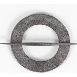 Ξύλινη Δέστρα Κουρτίνας Στρογγυλή Silver