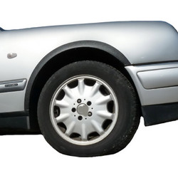 Πλαινά Φτερά Για Mercedes-Benz E-Class W211 02-09 Από Ανοξείδωτο Ατσάλι Μαύρα Ματ 4 Τεμάχια