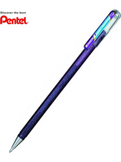 Pentel Dual Metallic Στυλό Gel 1mm Μωβ