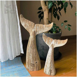 Ξύλινη Ουρά Φάλαινας 36cm (03-2000)