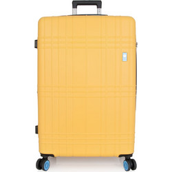 Dielle 130-70 Βαλίτσα Μεγάλη 75x49x30cm με 4 Ρόδες Κίτρινη