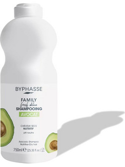 Byphasse Family Fresh Delice Avocado Σαμπουάν για Ξηρά Μαλλιά 750ml