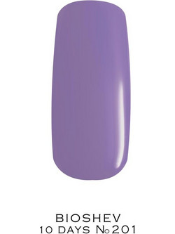 Bioshev 10 Days Color Gel Effrect 201 Gloss Βερνίκι Νυχιών Μακράς Διαρκείας Quick Dry 11ml