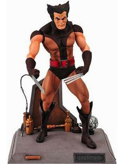 Diamond Select Toys Marvel Unmasked Brown Costume Wolverine 18cm