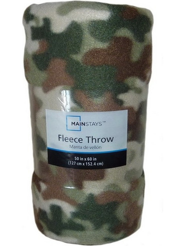Mainstays 67725 Fleece Throw (Camo)