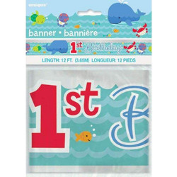 Διακοσμητικό Banner για Πάρτι 1st Birthday 3,65m Βυθός