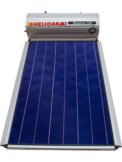 Helioakmi Megasun Ηλιακός Θερμοσίφωνας 160lt 2.1m² Glass Διπλής Ενέργειας
