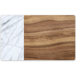 Σουπλά Acacia Wood/Carrara Marble 29,2 x 48,3cm