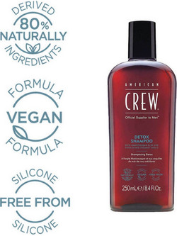 American Crew Detox Φυτικό Σαμπουάν 250ml