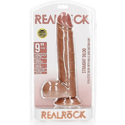 Shots RealRock Silicone Ρεαλιστικό Dildo με Βεντούζα & Όρχεις 25cm Flesh