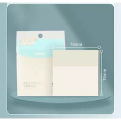 Χαρτάκια σημειώσεων M sticky notes pet 76X76mm αυτοκόλλητα διάφανα 50Φ (YD-987)