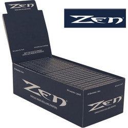 Zen Χαρτάκια Blue - Organic Hemp 50φ. - Single Wide 50τεμ