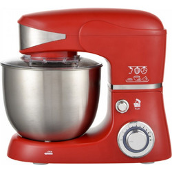 Royalty Line RL-PKM1600W-RED Κουζινομηχανή 1600W με Ανοξείδωτο Κάδο 5.5lt