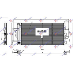 Ψυγειο A/C 2.0 Turbo S Βενζινη 1.5/2.0 D Πετρελαιο (648x307x16) (189PS) Mini Countryman (F60) 16-21 - 696006420