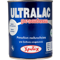 Χρωτέχ Ultralac Βερνικόχρωμα Διαλύτου Ξύλου & Μετάλλου Λευκό Satin 2.5lt