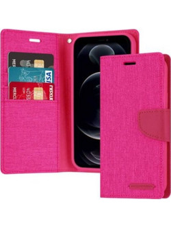 GOOSPERY CANVAS DIARY CASE IPHONE 14 PLUS - PINK