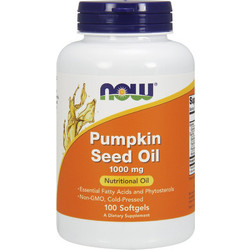 Now Foods Pumpkin Seed Oil 1000mg 100 Μαλακές Κάψουλες